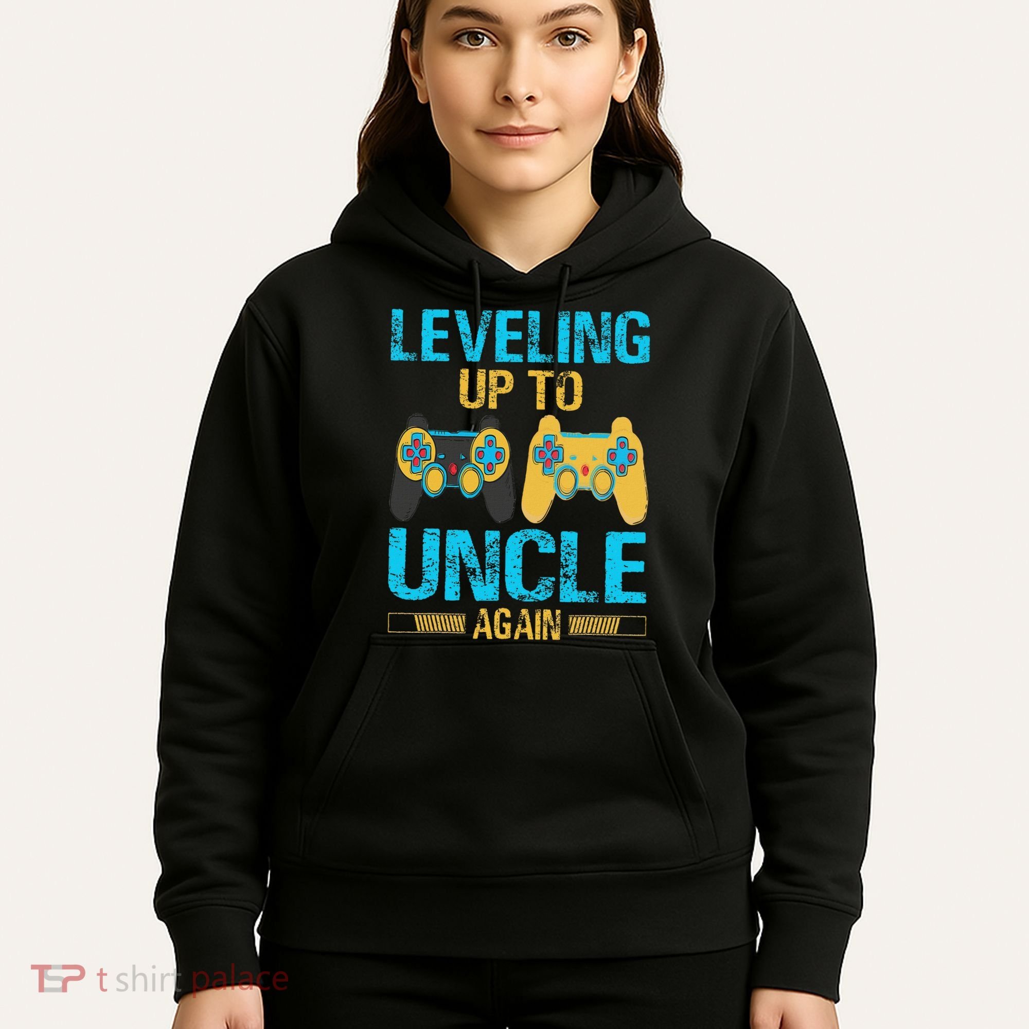 Leveling Up To Uncle Again Gaming Gift Uncle Again Hoodie