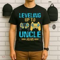 Leveling Up To Uncle Again Gaming Gift Uncle Again T-Shirt thumb 6