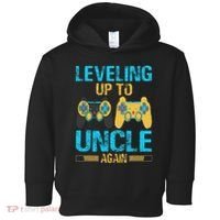 Leveling Up To Uncle Again Gaming Gift Uncle Again Toddler Hoodie thumb 0