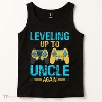 Leveling Up To Uncle Again Gaming Gift Uncle Again Tank Top thumb 2