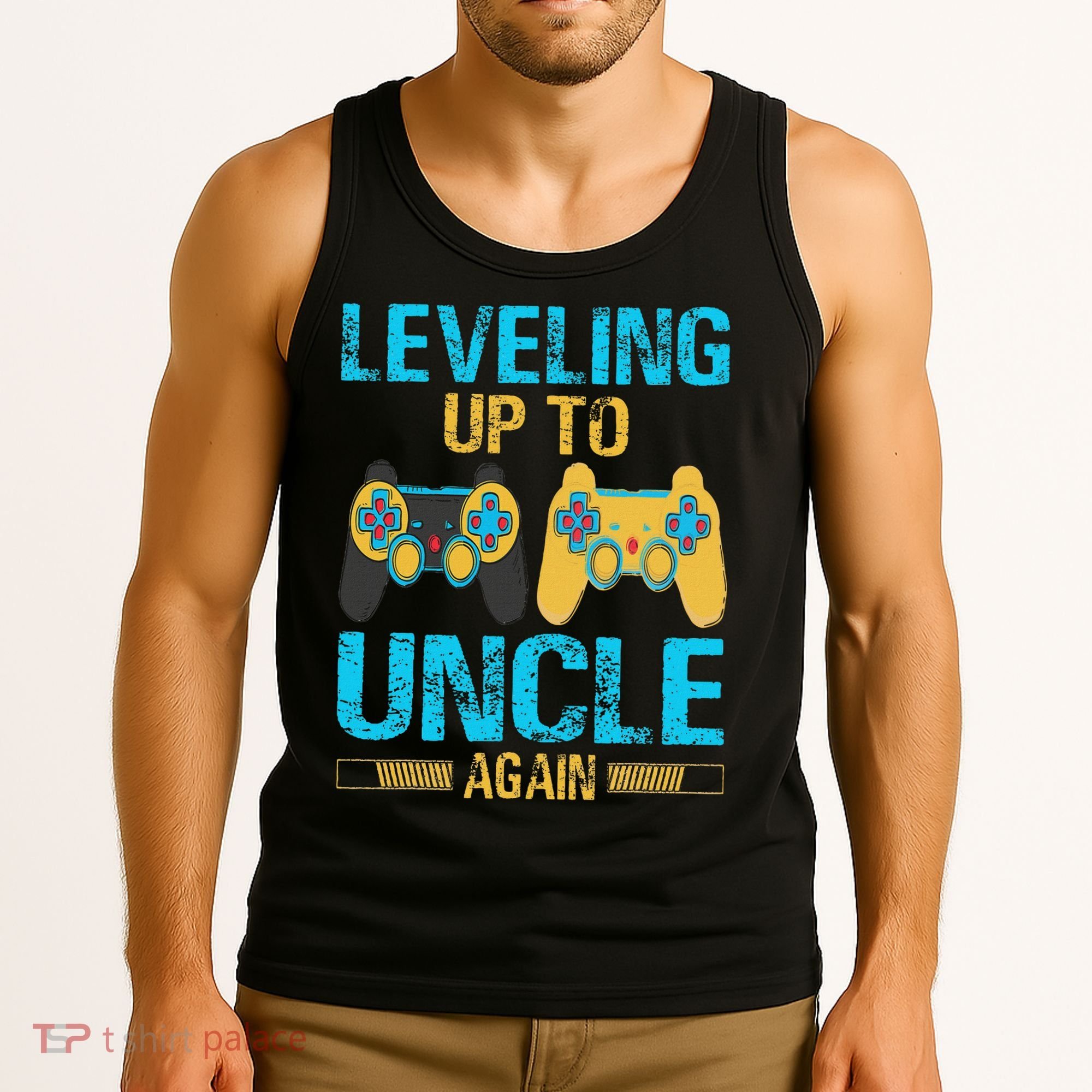 Leveling Up To Uncle Again Gaming Gift Uncle Again Tank Top
