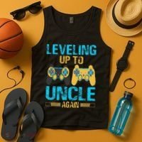 Leveling Up To Uncle Again Gaming Gift Uncle Again Tank Top thumb 4