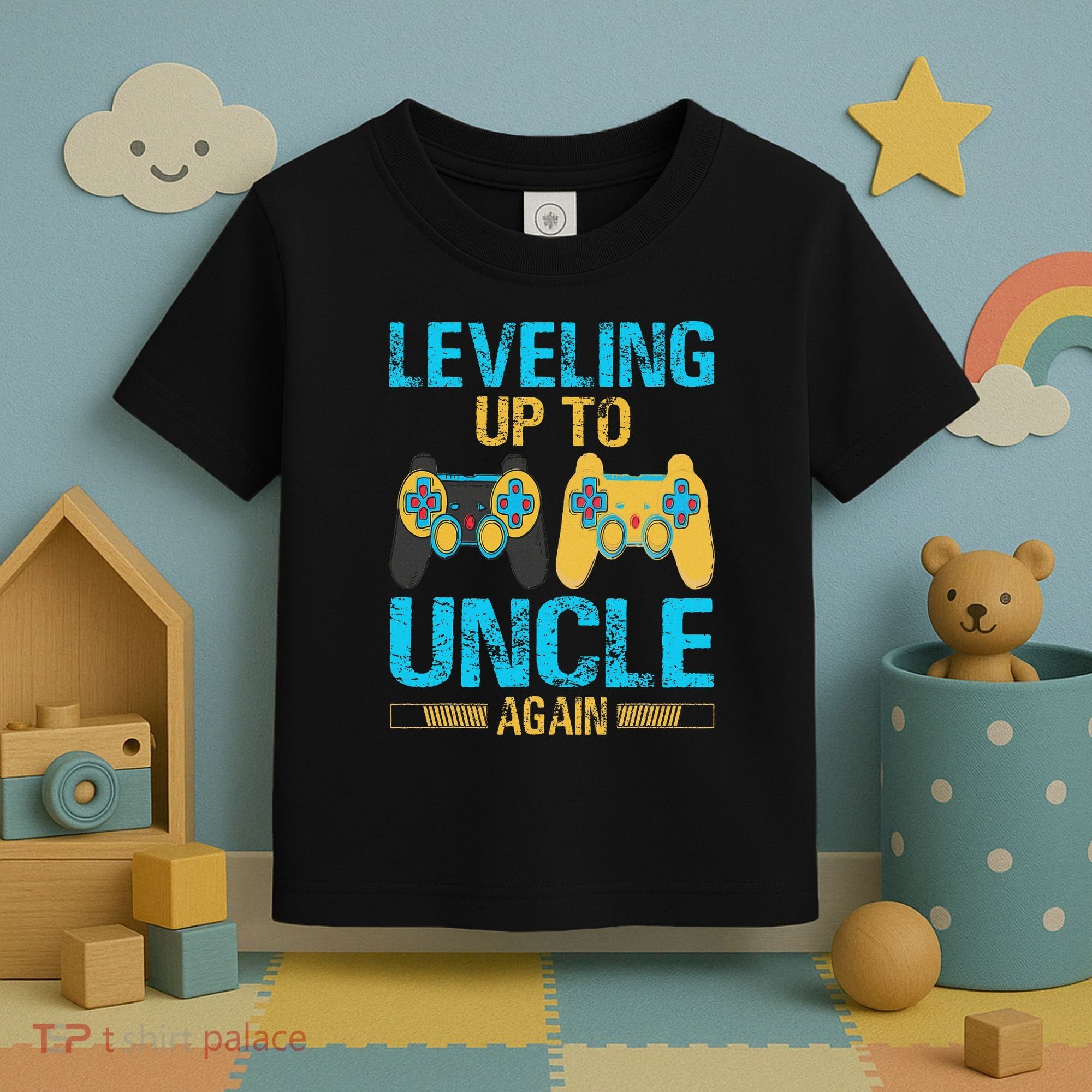 Leveling Up To Uncle Again Gaming Gift Uncle Again Toddler T-Shirt