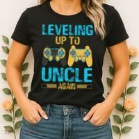 Leveling Up To Uncle Again Gaming Gift Uncle Again Women's T-Shirt thumb 2