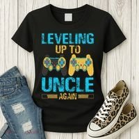 Leveling Up To Uncle Again Gaming Gift Uncle Again Women's T-Shirt thumb 3