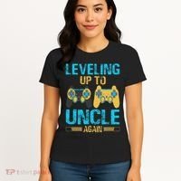 Leveling Up To Uncle Again Gaming Gift Uncle Again Women's T-Shirt thumb 4