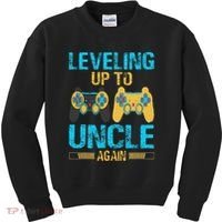 Leveling Up To Uncle Again Gaming Gift Uncle Again Kids Sweatshirt thumb 0