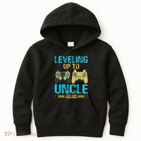 Leveling Up To Uncle Again Gaming Gift Uncle Again Kids Hoodie thumb 0