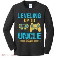Leveling Up To Uncle Again Gaming Gift Uncle Again Kids Long Sleeve Shirt thumb 0