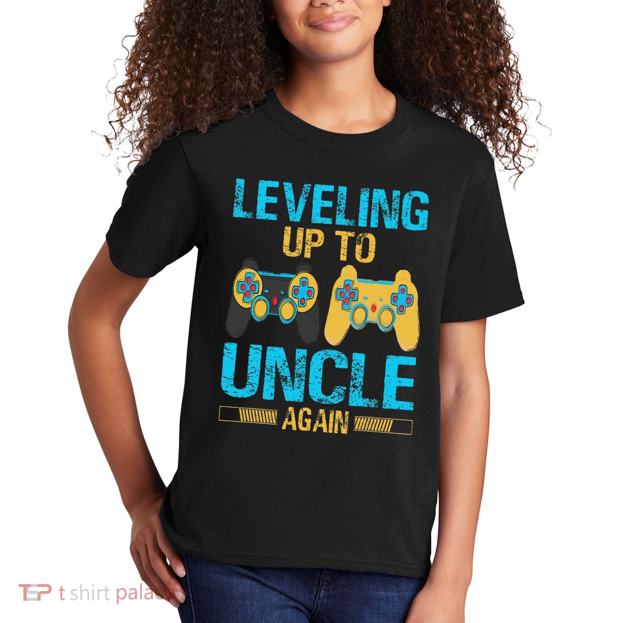 Leveling Up To Uncle Again Gaming Gift Uncle Again Kids T-Shirt