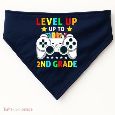 Level Up To 2nd Grade Team Second Grade USA-Made Doggie Bandana
