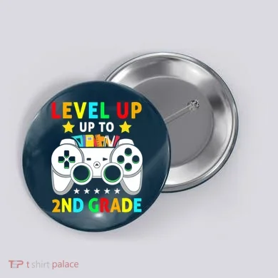 Level Up To 2nd Grade Team Second Grade Button