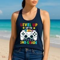 Level Up To 2nd Grade Team Second Grade Women's Tank Top thumb 2