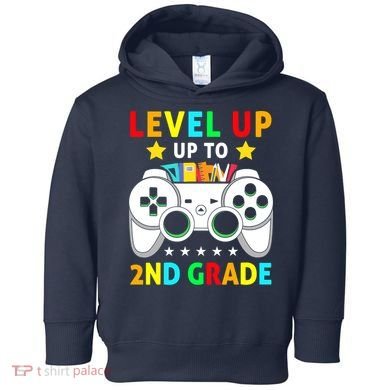 Level Up To 2nd Grade Team Second Grade Toddler Hoodie