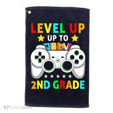 Level Up To 2nd Grade Team Second Grade Golf Towel