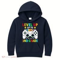 Level Up To 2nd Grade Team Second Grade Kids Hoodie thumb 0