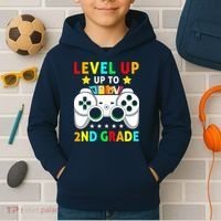 Level Up To 2nd Grade Team Second Grade Kids Hoodie thumb 2
