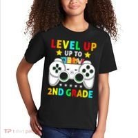 Level Up To 2nd Grade Team Second Grade Kids T-Shirt thumb 2