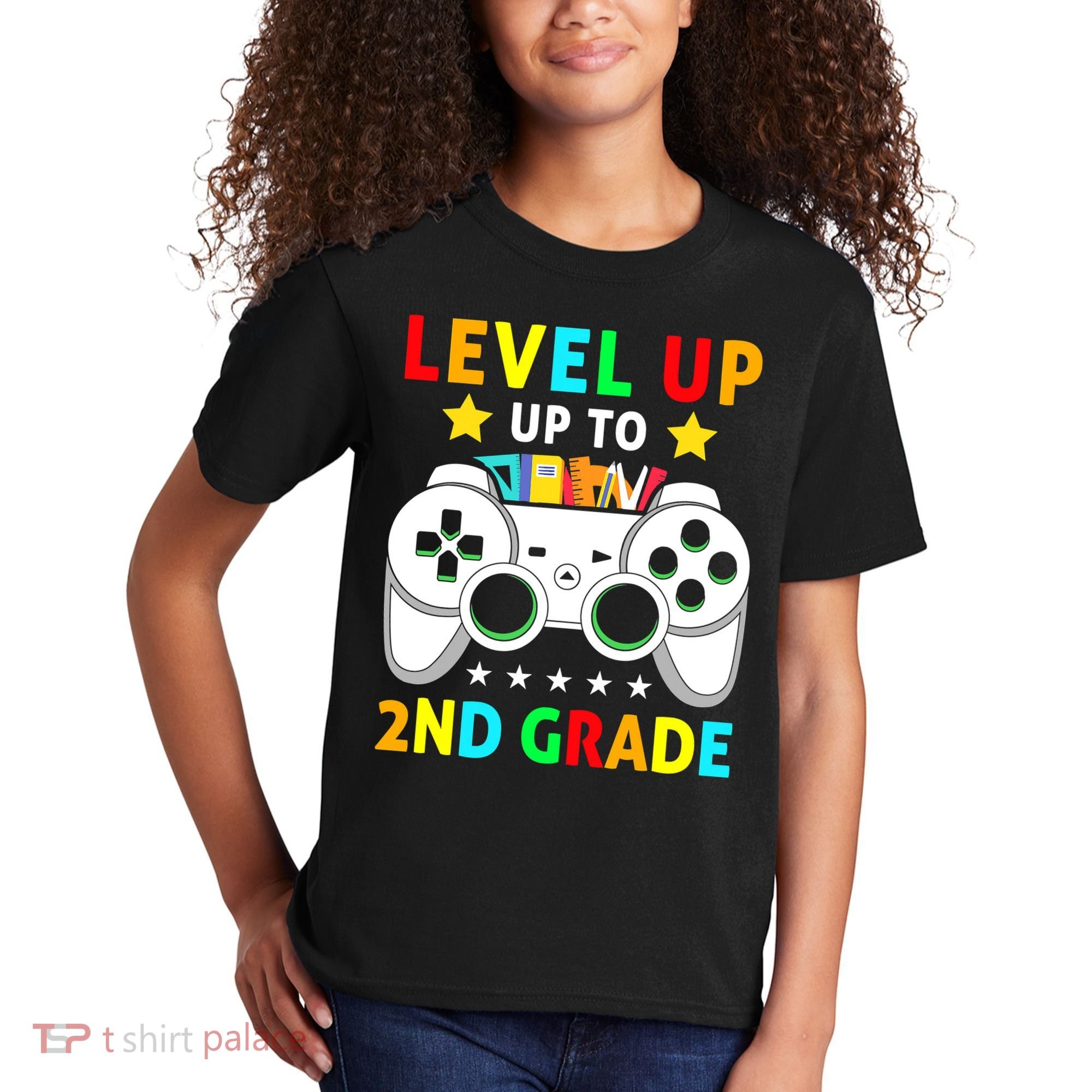 Level Up To 2nd Grade Team Second Grade Kids T-Shirt
