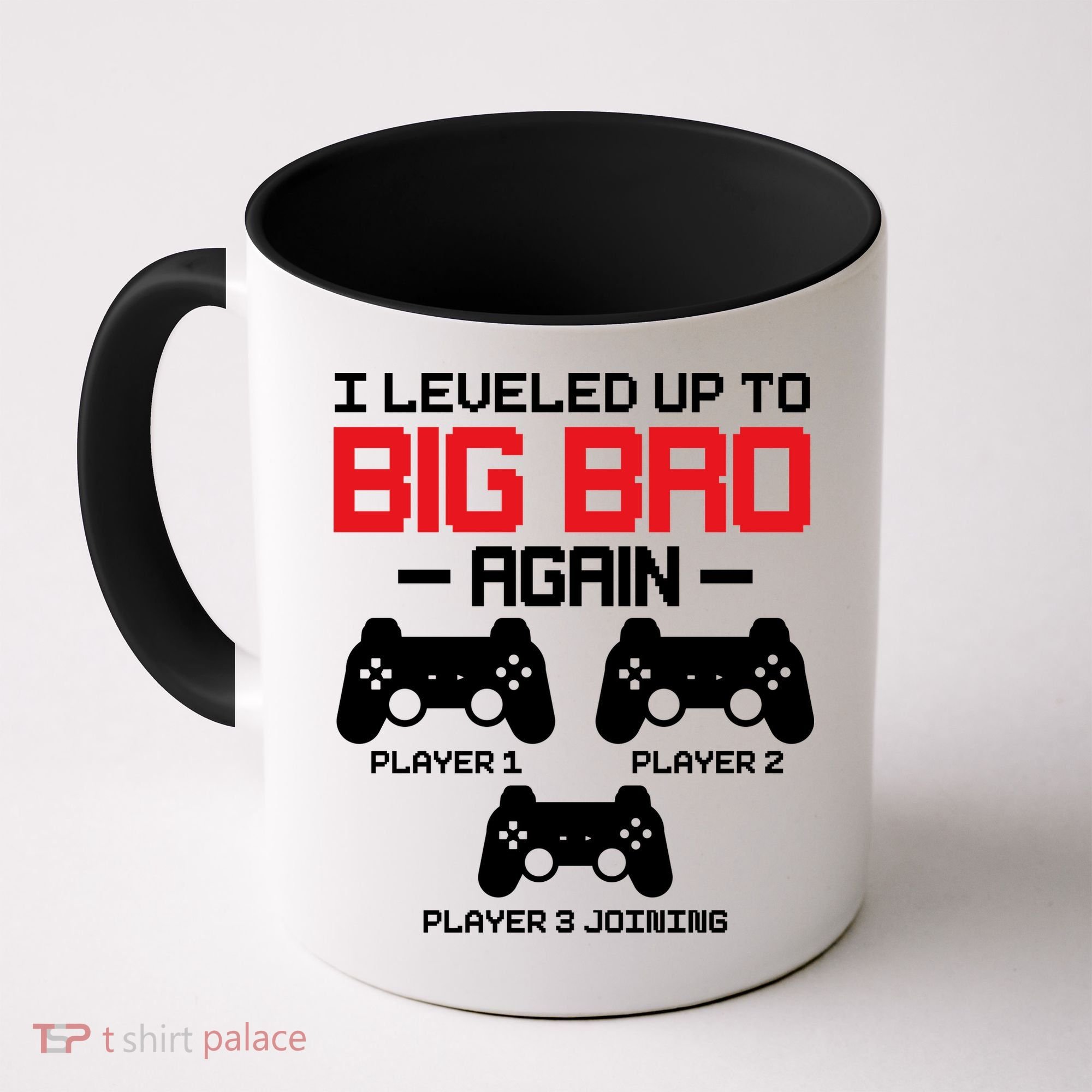 Leveled Up To Big Bro Again New Big Brother Gift Announcement Coffee Mug