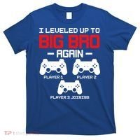 Leveled Up To Big Bro Again New Big Brother Gift Announcement T-Shirt thumb 0