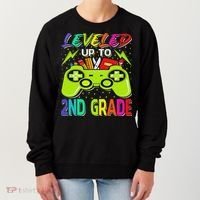 Leveled Up To 2nd Grade Gamer Back To School First Day Women's Sweatshirt thumb 0