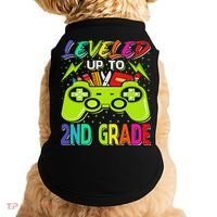 Leveled Up To 2nd Grade Gamer Back To School First Day Doggie Tank thumb 0