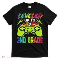 Leveled Up To 2nd Grade Gamer Back To School First Day T-Shirt thumb 0