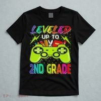 Leveled Up To 2nd Grade Gamer Back To School First Day T-Shirt thumb 5