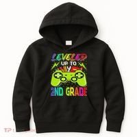 Leveled Up To 2nd Grade Gamer Back To School First Day Kids Hoodie thumb 0