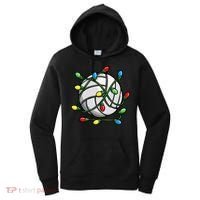 Light Up the Court with Volleyball Christmas Ball Women's Hoodie thumb 0