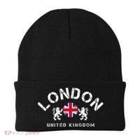 London Uk United Kingdom Union Jack England Souvenir Gift Beanie thumb 0