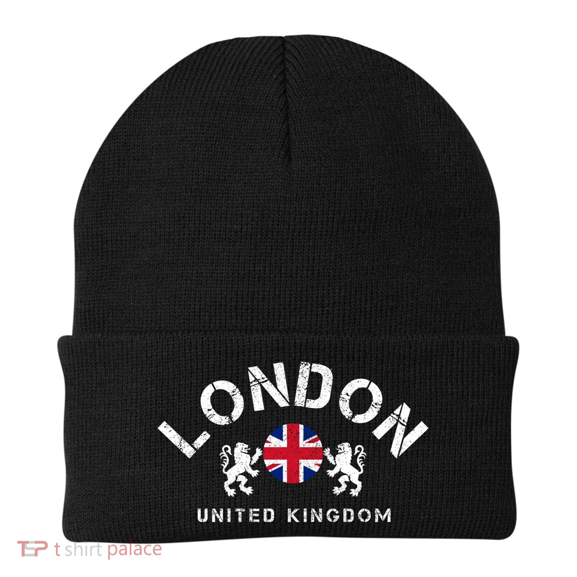 London Uk United Kingdom Union Jack England Souvenir Gift Beanie