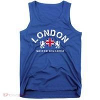 London Uk United Kingdom Union Jack England Souvenir Gift Tank Top thumb 0