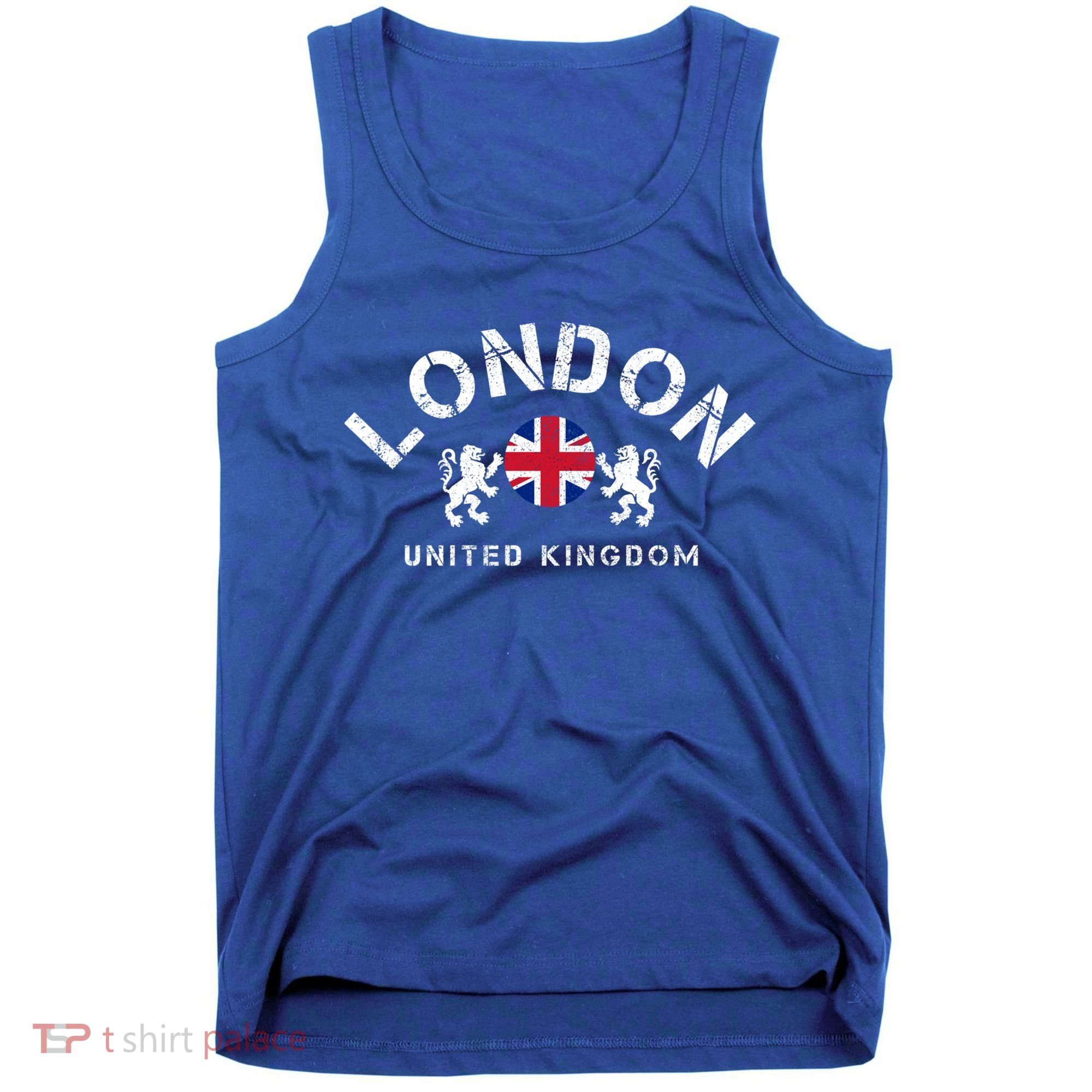 London Uk United Kingdom Union Jack England Souvenir Gift Tank Top