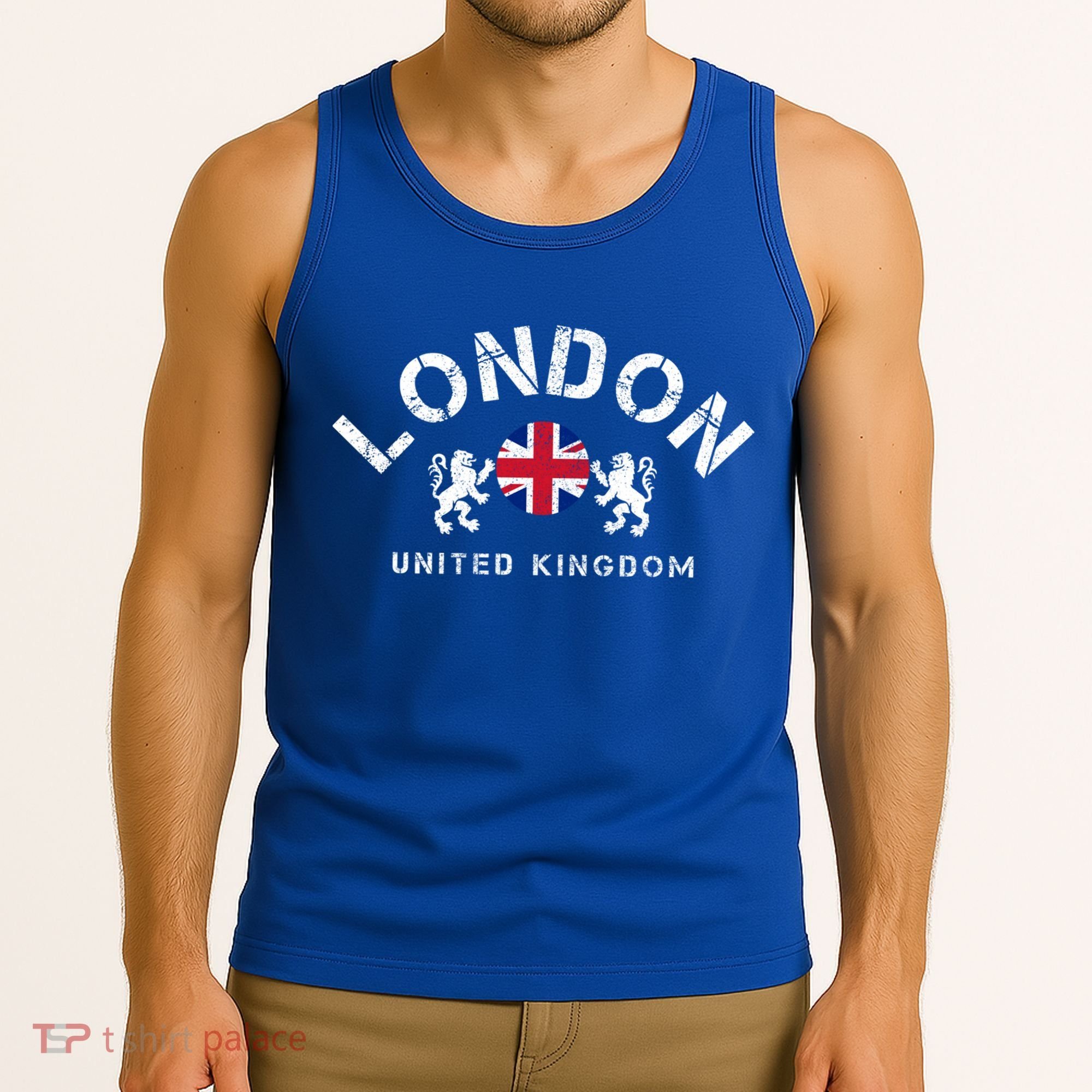 London Uk United Kingdom Union Jack England Souvenir Gift Tank Top