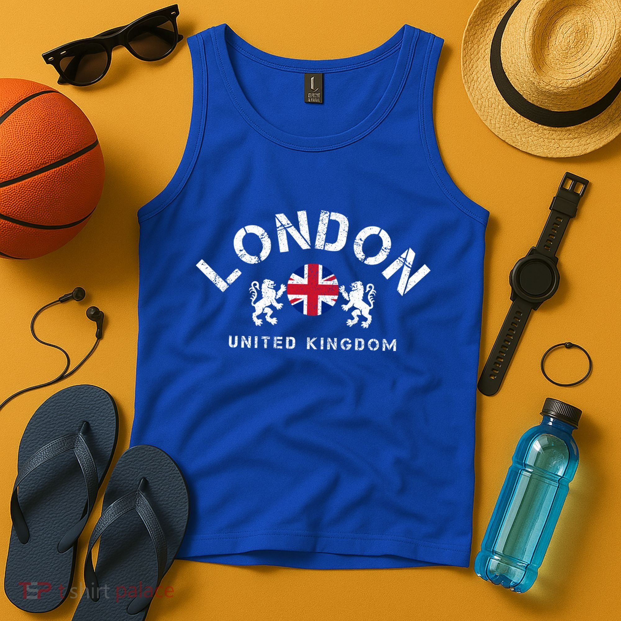 London Uk United Kingdom Union Jack England Souvenir Gift Tank Top