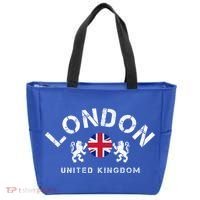 London Uk United Kingdom Union Jack England Souvenir Gift Tote Bag thumb 0