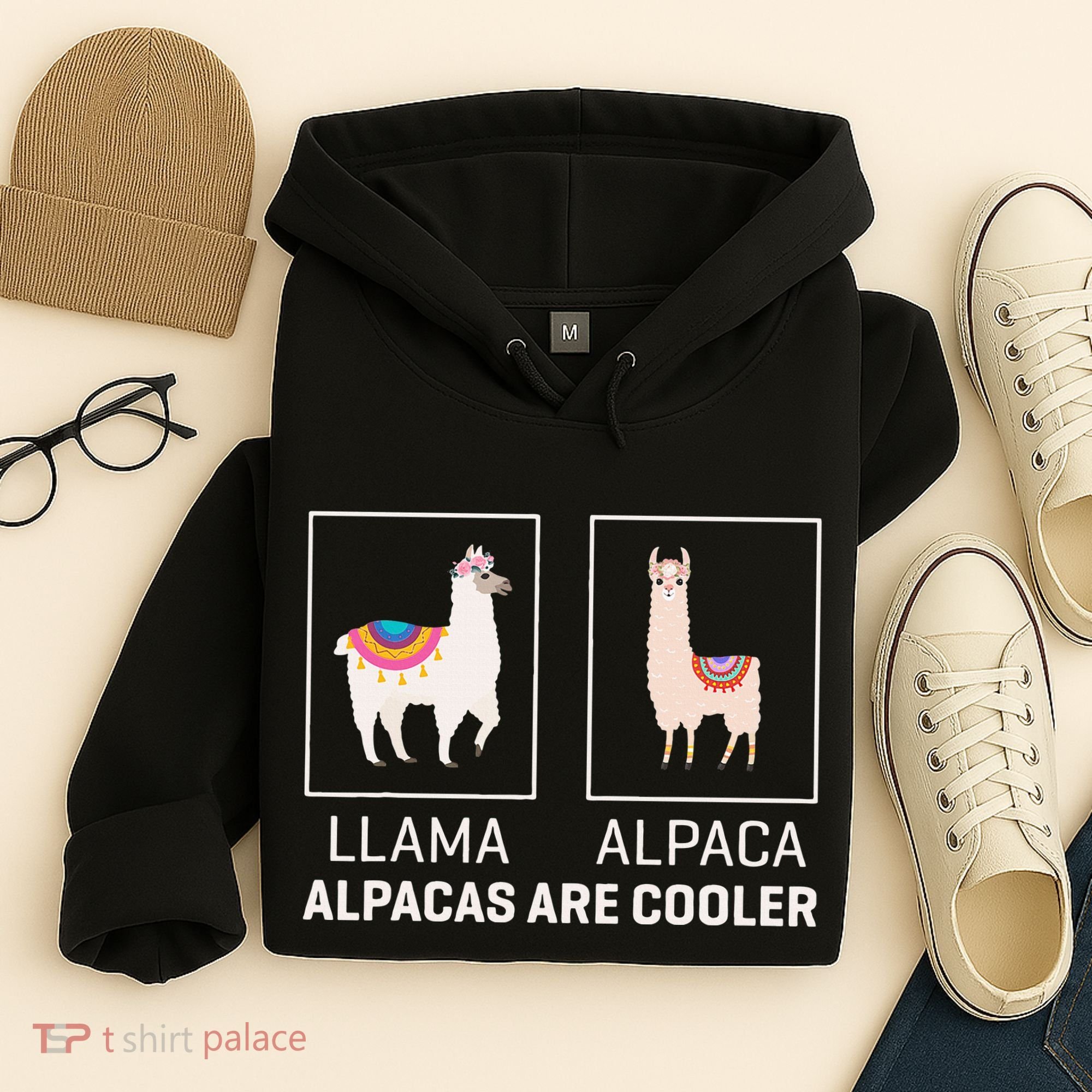 Llama Vs Alpaca Alpacas Are Cooler Funny Alpaca Lover Hoodie