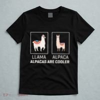Llama Vs Alpaca Alpacas Are Cooler Funny Alpaca Lover T-Shirt thumb 5