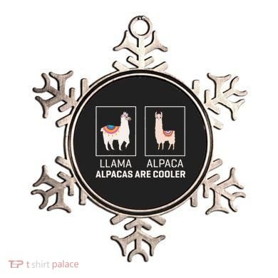 Llama Vs Alpaca Alpacas Are Cooler Funny Alpaca Lover Ornament