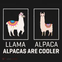 Llama Vs Alpaca Alpacas Are Cooler Funny Alpaca Lover Baby Bodysuit thumb 2