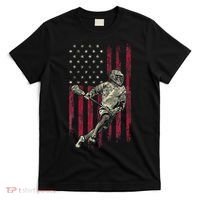 Lacrosse Vintage American Flag T-Shirt thumb 0