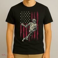 Lacrosse Vintage American Flag T-Shirt thumb 3
