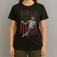 Lacrosse Vintage American Flag T-Shirt thumb 4
