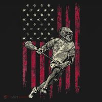 Lacrosse Vintage American Flag T-Shirt thumb 7