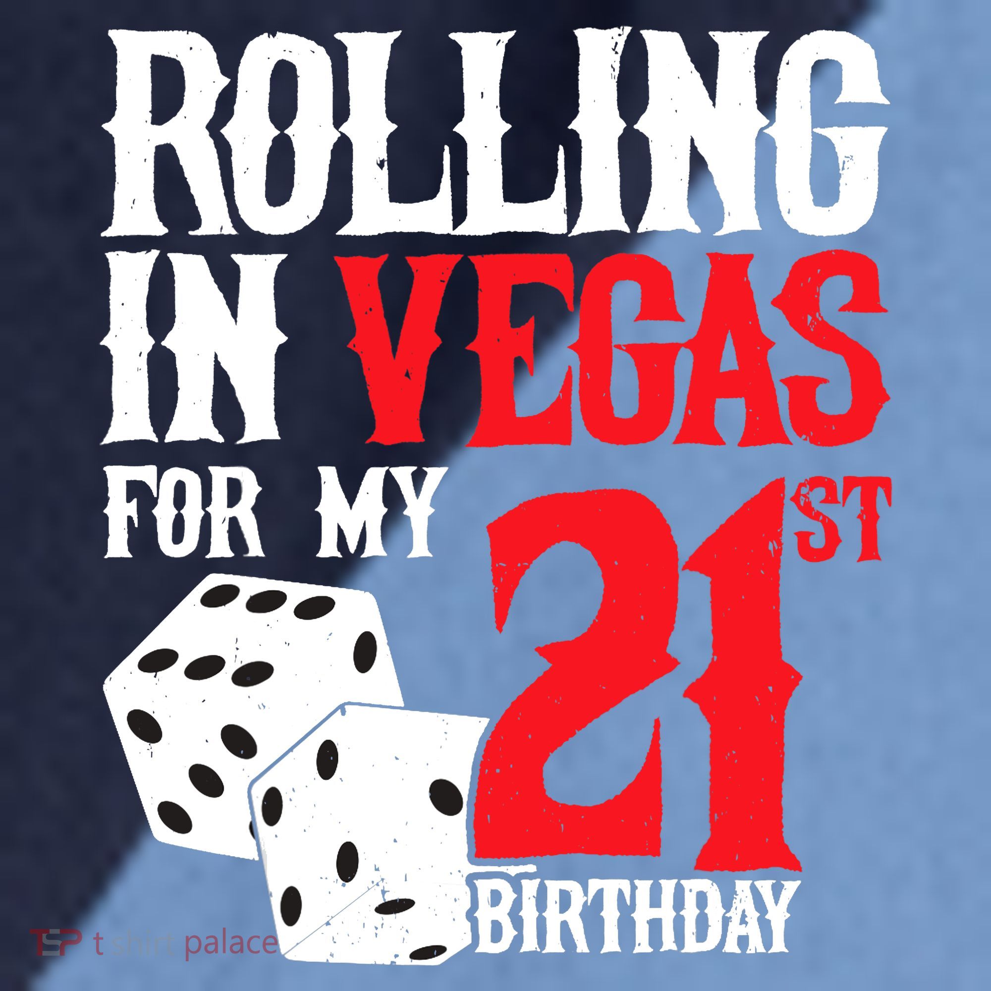 Las Vegas Birthday Party - Rolling in Vegas - 21st Birthday Raglan Baseball Sleeve Shirt