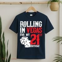 Las Vegas Birthday Party - Rolling in Vegas - 21st Birthday T-Shirt thumb 2