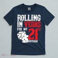 Las Vegas Birthday Party - Rolling in Vegas - 21st Birthday T-Shirt thumb 5