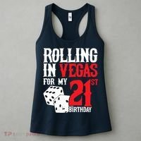 Las Vegas Birthday Party - Rolling in Vegas - 21st Birthday Women's Tank Top thumb 3